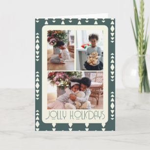 Cartes Pour Fêtes Annuelles 3 Photo Joyeuses Fêtes de Noël