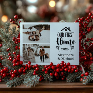Cartes Pour Fêtes Annuelles 3 Photo Minimaliste Noël Notre Première Maison