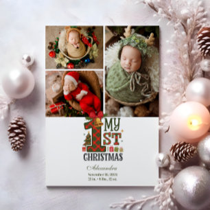 Cartes Pour Fêtes Annuelles 3 Photo Plaid Premier Noël