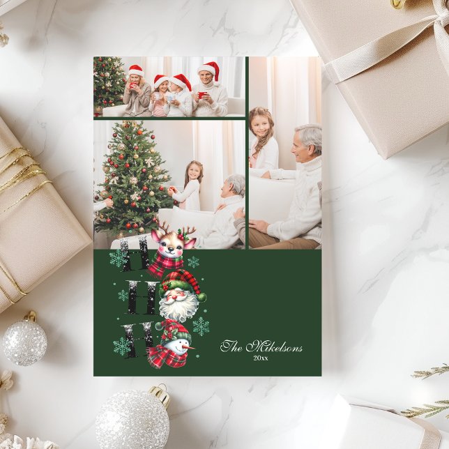 Cartes Pour Fêtes Annuelles 3 Photo Retro Père Noël & Amis Noël (Créateur téléchargé)