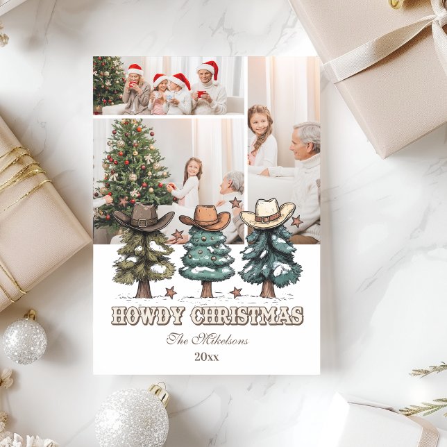 Cartes Pour Fêtes Annuelles 3 photo Western Howdy Christmas (Créateur téléchargé)