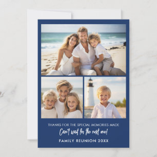 Cartes Pour Fêtes Annuelles 3 Photos - Souvenirs de réunion de famille