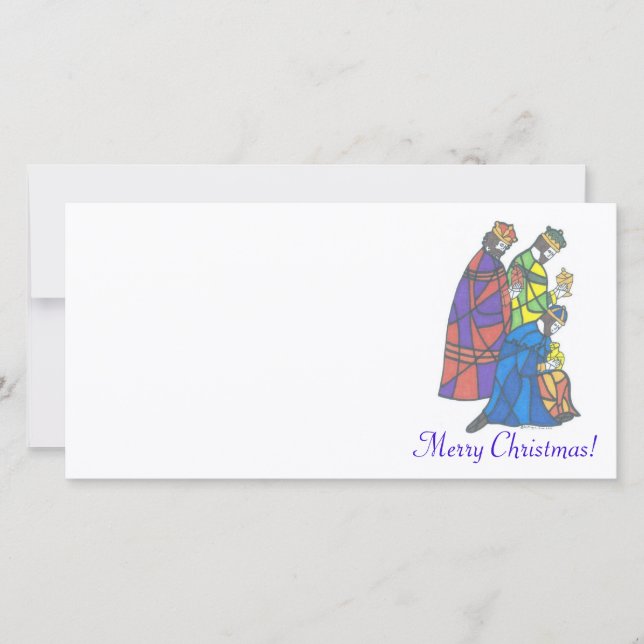 Cartes Pour Fêtes Annuelles 3 rois, Joyeux Noël ! (Devant)