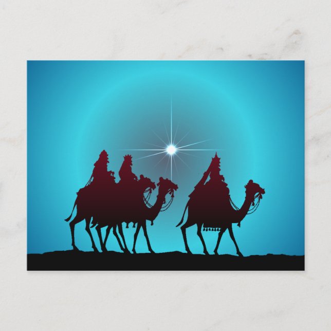 Cartes Pour Fêtes Annuelles 3 WISEMEN & STAR by SHARON SHARPE (Devant)