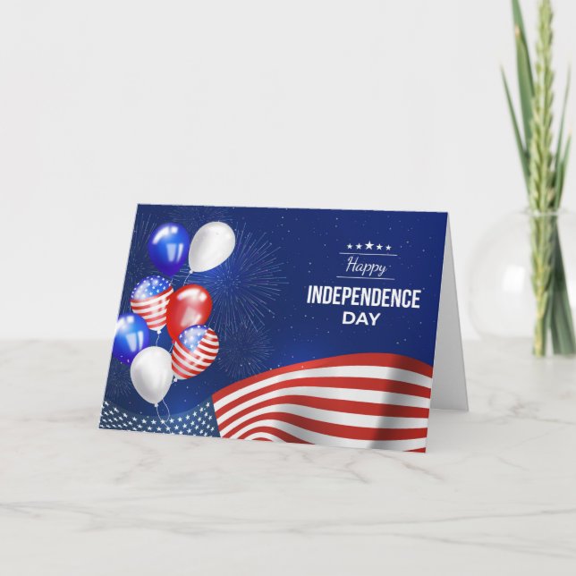 Cartes Pour Fêtes Annuelles 4 juillet (Devant)