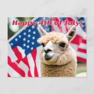 Cartes Pour Fêtes Annuelles 4 juillet Alpaca