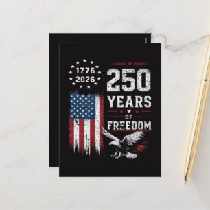 Cartes Pour Fêtes Annuelles 4 juillet Amérique Drapeau américain Patriotique 