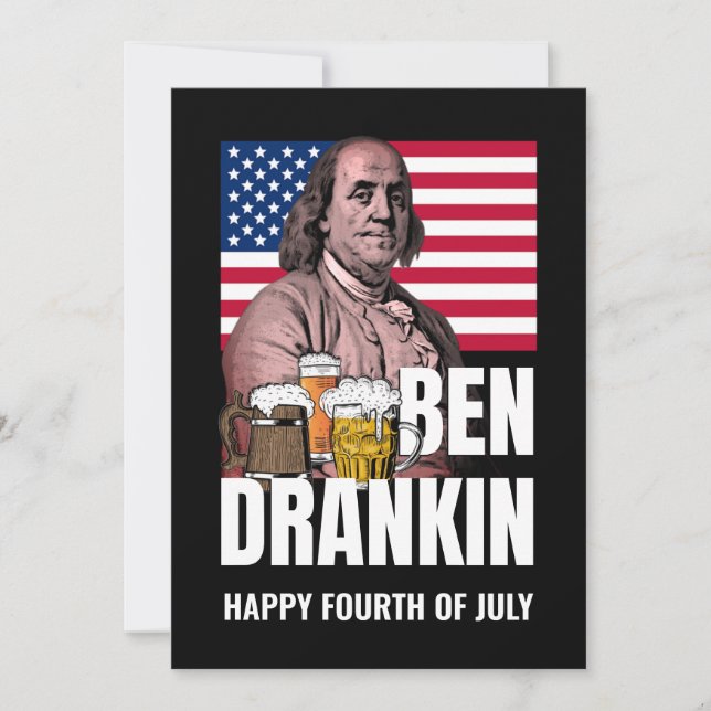 Cartes Pour Fêtes Annuelles 4 juillet BEN DRANKIN (Devant)