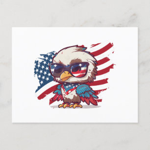 Cartes Pour Fêtes Annuelles 4 juillet fête de l'indépendance aigles américains