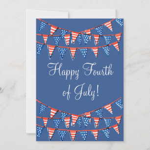 Cartes Pour Fêtes Annuelles 4 juillet - Fête de l'Indépendance - Drapeau