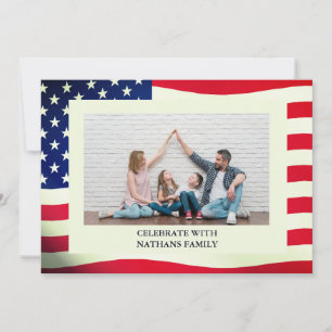 Cartes Pour Fêtes Annuelles 4 juillet Fête de l'Indépendance Rouge Bleu Bleu