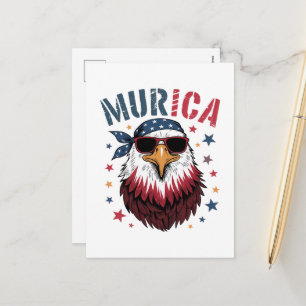 Cartes Pour Fêtes Annuelles 4 juillet Patriotique Drôle Aigle USA