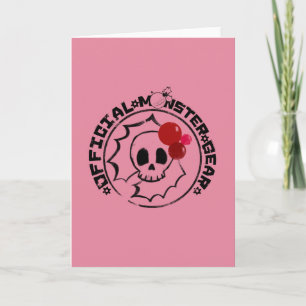 Cartes Pour Fêtes Annuelles 4 petits monstres - logo de vacances de Nessa