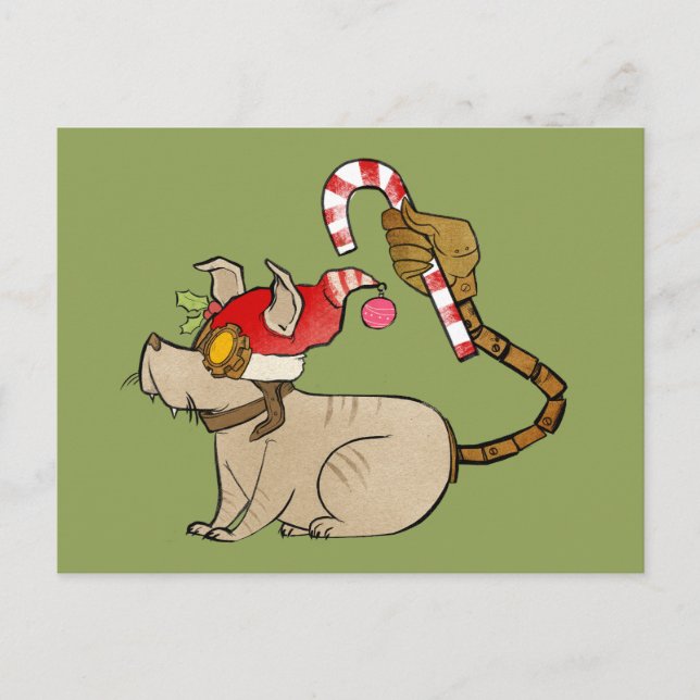 Cartes Pour Fêtes Annuelles 4 Petits monstres - Logo de vacances Tesla (Devant)