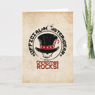 Cartes Pour Fêtes Annuelles 4 petits monstres - vacances d'Andy