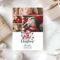 4 Photo Candy Cane Bébé 1er Noël