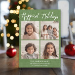 Cartes Pour Fêtes Annuelles 4 Photo Instagram Collage - Jours fériés les plus<br><div class="desc">Utilisez 4 photos carrés pour faire un accueil de vacances unique et tendance. Un design minimal avec des rayures sur le dos et 4 photos sur l'avant. Si vous avez besoin de déplacer quelque chose,  cliquez sur le bouton personnaliser pour apporter des modifications.</div>