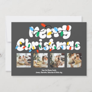 Cartes Pour Fêtes Annuelles 4 Photo Joyeux Fêtes de Noël
