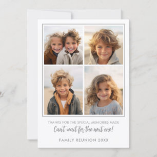 Cartes Pour Fêtes Annuelles 4 Photos - Souvenirs de réunion de famille