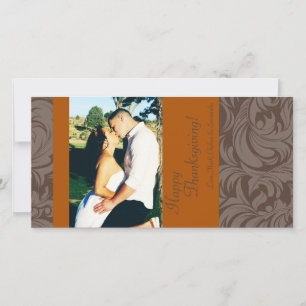 Cartes Pour Fêtes Annuelles 4x8 Autumn Tree Folio PHOTO Thanksgiving Card