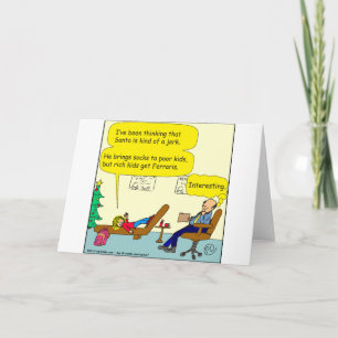 Cartes Pour Fêtes Annuelles 530 père Noël est une bande dessinée stupide