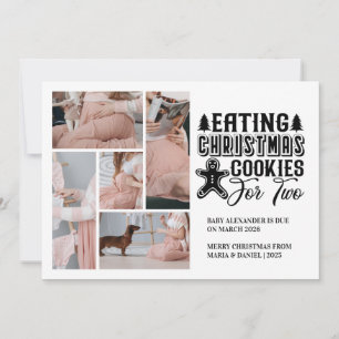 Cartes Pour Fêtes Annuelles 5 cookies de Noël photo pour 2 Grossesse