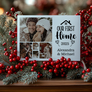 Cartes Pour Fêtes Annuelles 5 Photo Noël Minimaliste Notre Première Maison
