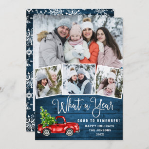 Cartes Pour Fêtes Annuelles 5 Photo Quelle année 2021 Camion de la ferme rouge