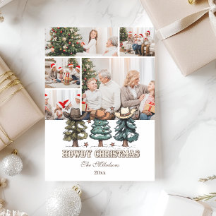 Cartes Pour Fêtes Annuelles 5 photos Western Howdy Noël