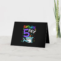 5e anniversaire Cadeau de requin de cinq ans
