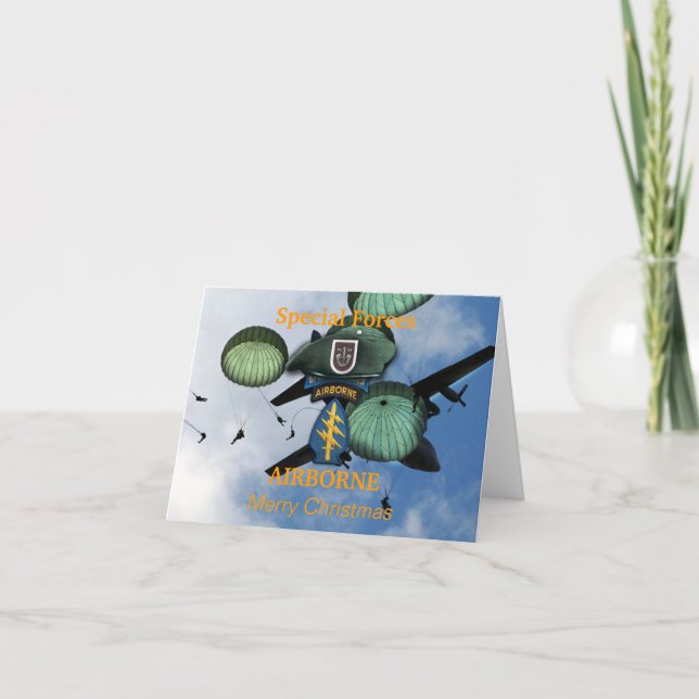 Cartes Pour Fêtes Annuelles 5e groupe des forces spéciales irak vétérans des a (Devant)