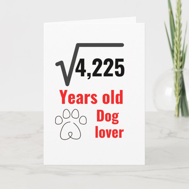Cartes Pour Fêtes Annuelles 65 ans Amoureux des chiens drôle Joyeux anniversai (Devant)