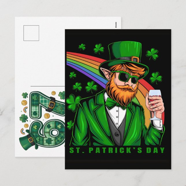 Cartes Pour Fêtes Annuelles 67 Mème viral St Patrick (Devant / Derrière)