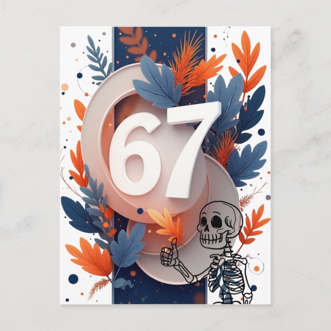Cartes Pour Fêtes Annuelles 67 Skeleton Hand Halloween (Devant)