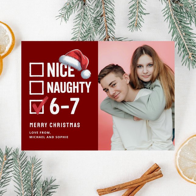 Cartes Pour Fêtes Annuelles 67 Teen Meme 6-7 Christmas Photo (Créateur téléchargé)