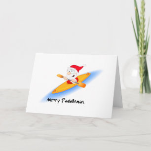 Cartes Pour Fêtes Annuelles 69_père Noël_paddler