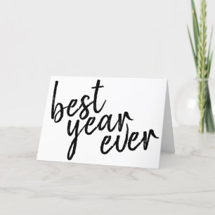 Cartes Pour Fêtes Annuelles 6 Collage photo avec Meilleure année jamais Noir B