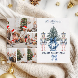Cartes Pour Fêtes Annuelles 6 Photo Bleu Chinoiserie Casse-Noisette Noël