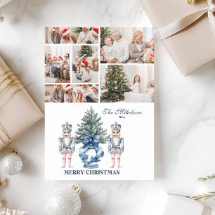 Cartes Pour Fêtes Annuelles 6 Photo Bleu Chinoiserie Casse-Noisette Noël