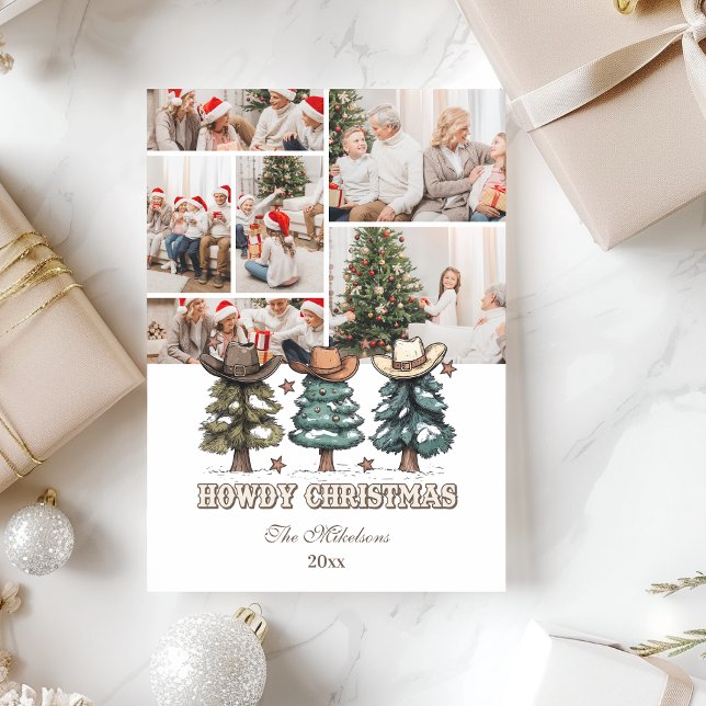 Cartes Pour Fêtes Annuelles 6 photo Western Howdy Christmas (Créateur téléchargé)