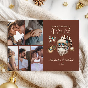 Cartes Pour Fêtes Annuelles 6 Photo Western Premier Noël Mariés