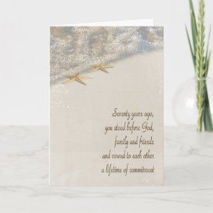 Cartes Pour Fêtes Annuelles 70e anniversaire de Starfish