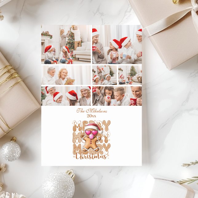 Cartes Pour Fêtes Annuelles 7 Photo Cute pain d'épices Joyeux Noël (Créateur téléchargé)
