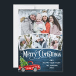 Cartes Pour Fêtes Annuelles 7 Photo Joyeux Camion de la ferme rouge Noël<br><div class="desc">Photo Joyeux Noël Red Farm Truck Holiday Card.</div>