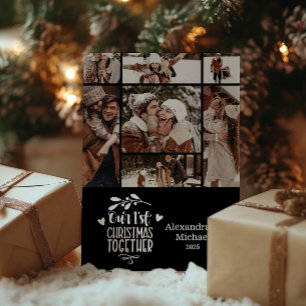 Cartes Pour Fêtes Annuelles 7 Photo Minimaliste Premier Noël Ensemble