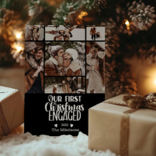 Cartes Pour Fêtes Annuelles 7 Photo Minimaliste Premier Noël Fiancé