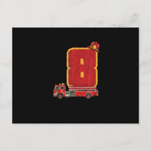 Cartes Pour Fêtes Annuelles 8 Anniversaire Cadeaux Garçon Pompier