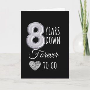 Cartes Pour Fêtes Annuelles 8 Ans Plus Tard Pour Un Joyeux Anniversaire