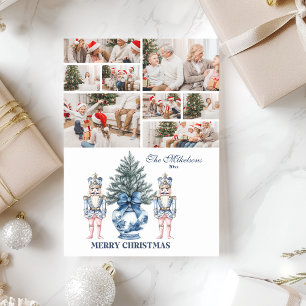 Cartes Pour Fêtes Annuelles 8 Photo Bleu Chinoiserie Casse-Noisette Noël