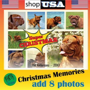 Cartes Pour Fêtes Annuelles 8 Photo de famille ✨ personnalisés Noël